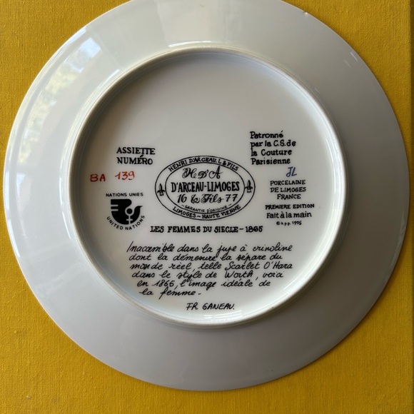 Vintage Hand Painted Decorative Plate - Picture 4 of 4